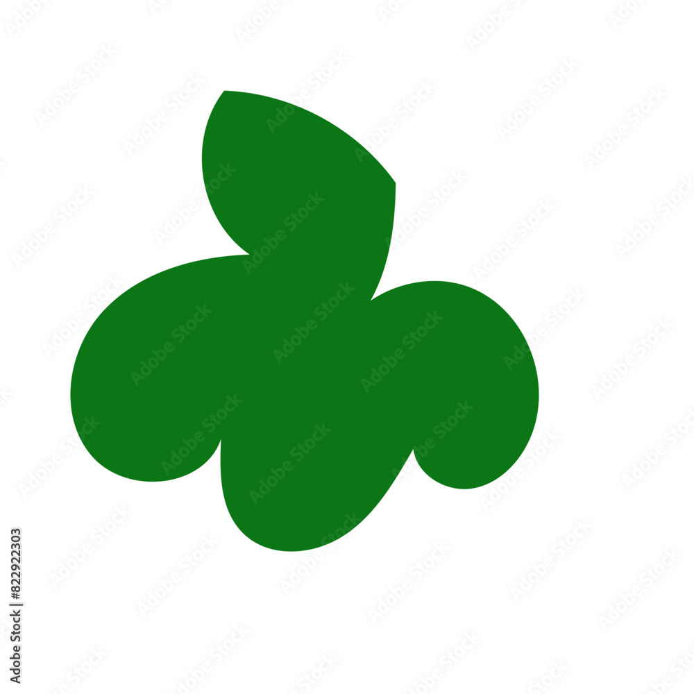 Green abstract shapes vector 