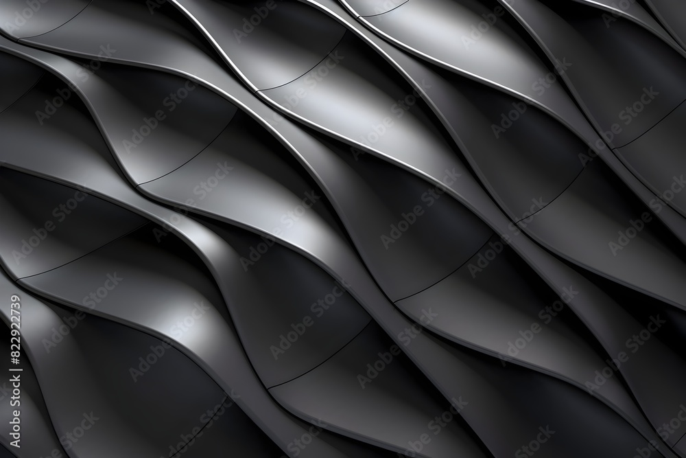 Captivating Metallic Waves:An Abstract Architectural Masterpiece Captivating Metallic Waves:An Abstract Architectural Masterpiece