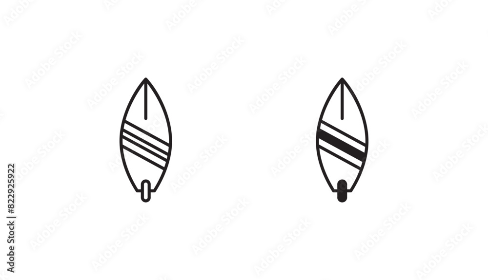 Surf icon design with white background stock illustration