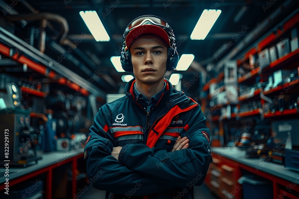 Experienced Mechanical Engineering Technician in Action Experienced Mechanical Engineering Technician in Action