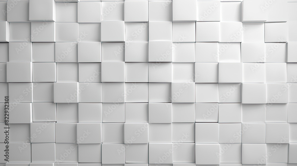 White background with white square blocks White background with white square blocks