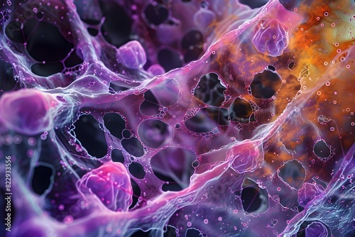 Captivating Microscopic Cellular Structures and Intricate Biological Patterns photo