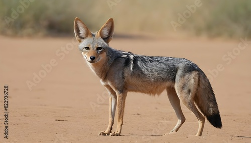 A Jackal With Its Ears Flattened Against Its Head Upscaled 6