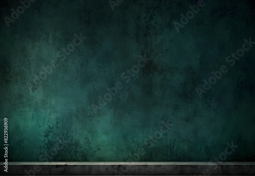 banner web design space background vintage abstract close surface concrete rough old toned color teal gradient texture wall green blue dark