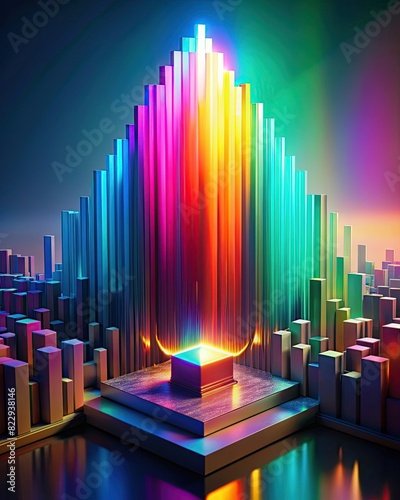 modern abstract background with colorful spectrum