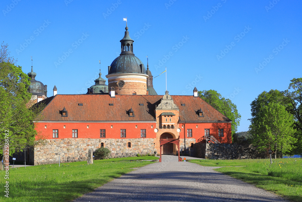 View of the 16th century Gripsholm castle located in the Swedish town Mariefred.