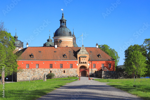 Obraz na płótnie View of the 16th century Gripsholm castle located in the Swedish town Mariefred. w salonie
