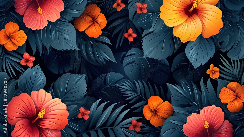 custom made wallpaper toronto digitalSubtle Summer Blossoms: Minimalistic Floral Design