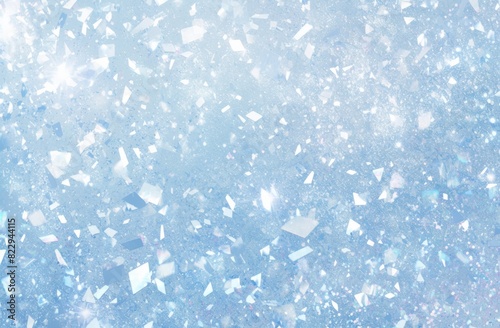 Sparkling Silver and Blue Glitter Background
