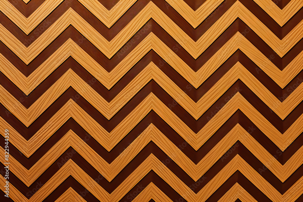 Wooden wall with chevron pattern on it's side. Wooden wall with chevron pattern on it's side.
