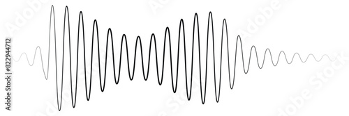 Podcast sound waves set. Waveform pattern for music player, podcast, voise message, music app. Audio wave icon. Equalizer template. Vector illustration isolated on white background