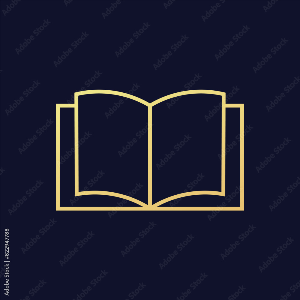 Flat Book icon symbol vector Illustration. Flat Book icon symbol vector Illustration.