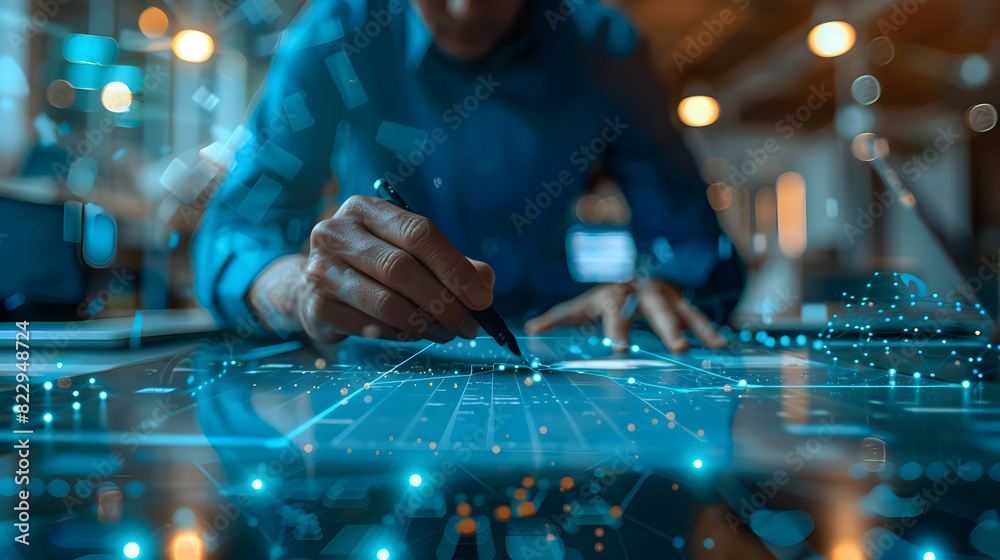 Glossy Planning Web Concept: Digital Art Symbolizing Innovative Production Planning Technology Glossy Planning Web Concept: Digital Art Symbolizing Innovative Production Planning Technology