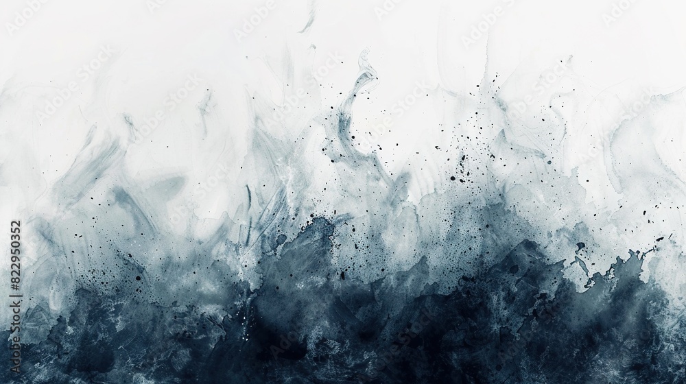 Obraz premium Abstract white background with faint watercolor splashes