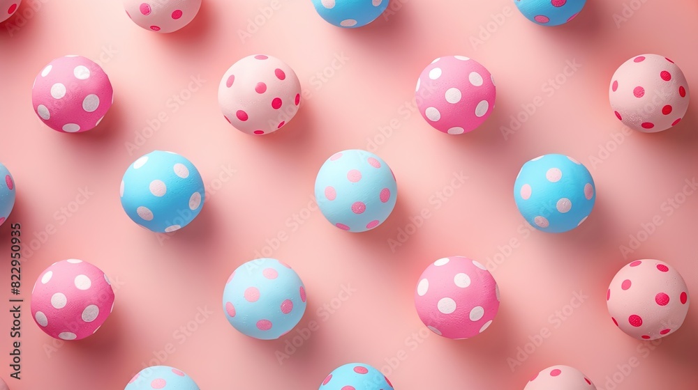 Adorable pastel polka dots on a light pink background Adorable pastel polka dots on a light pink background