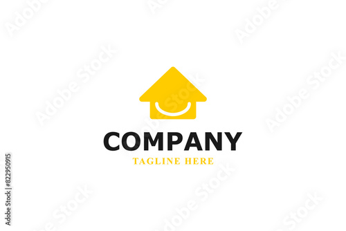 smile house modern minimal logo