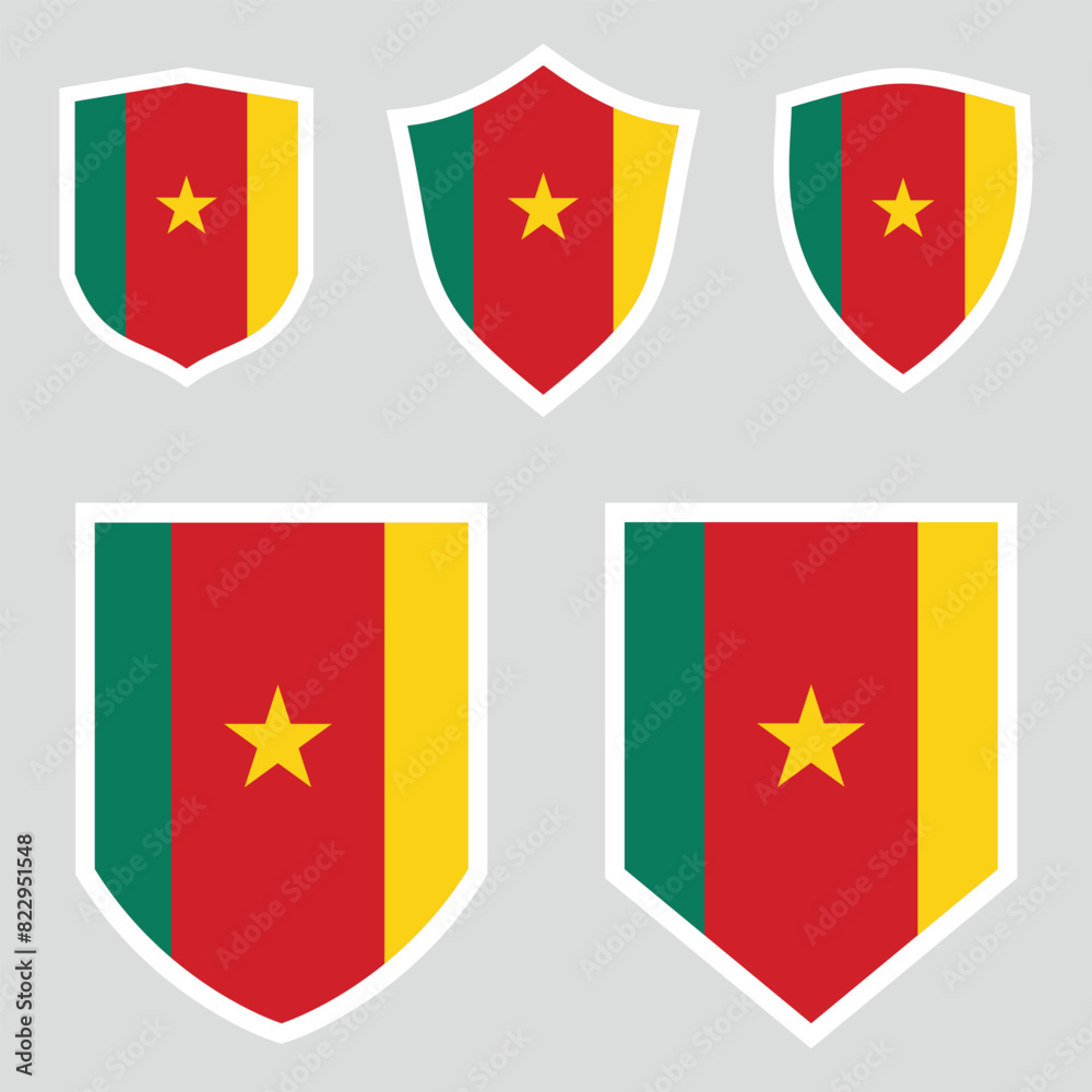 Cameroon Set shield frame Cameroon Set shield frame
