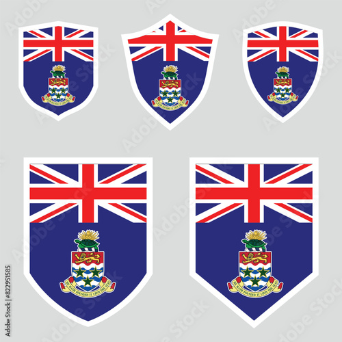 Cayman Islands Set shield frame