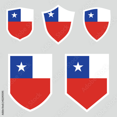 Free Download Chile Set shield frame - GFXLoad