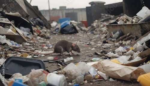 A Rat Exploring A Garbage Dump Surrounded By Disc Upscaled 2