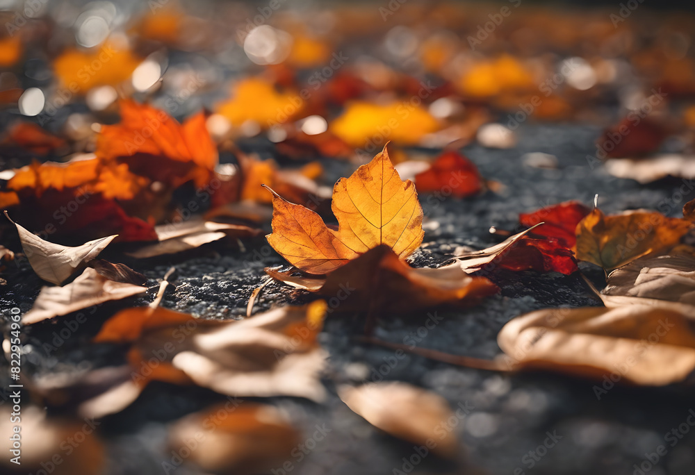 Close-up of autumn leaves scattered on the ground, with a focus on a single leaf in the center. The leaves are in various shades of orange, yellow, and brown, creating a warm and seasonal atmosphere. Close-up of autumn leaves scattered on the ground, with a focus on a single leaf in the center. The leaves are in various shades of orange, yellow, and brown, creating a warm and seasonal atmosphere.