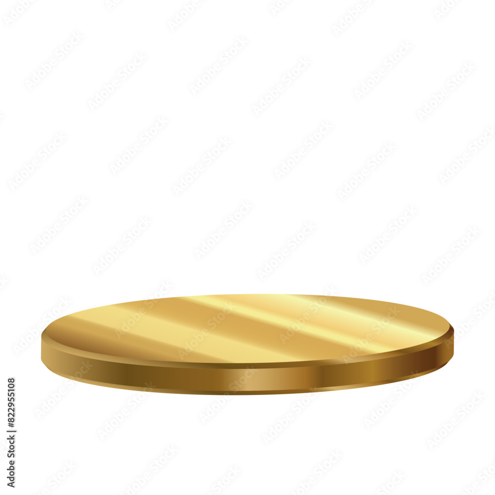 3d isolated golden podium on a white background 3d isolated golden podium on a white background