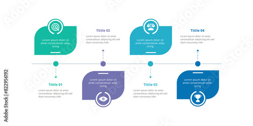 Infographic design template, steps or option with icons. Infographic business concept can be used for info graphics, flow charts, presentations, websites, banners.