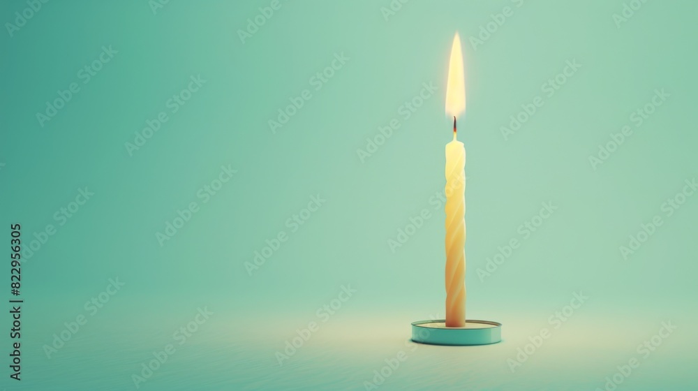 Minimalistic Animated Birthday Candle Minimalistic Animated Birthday Candle