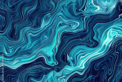 A dark blue and teal pattern with swirling patterns. Created with Ai
