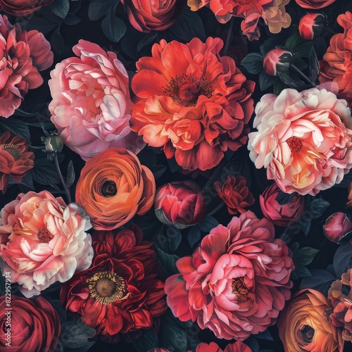 seamless pattern flower rose