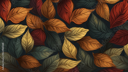  Seamless Leaf Pattern  Natural and Continuous Design 