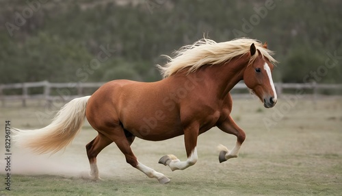 A Horse With Its Mane Flying Behind It In Motion Upscaled 2