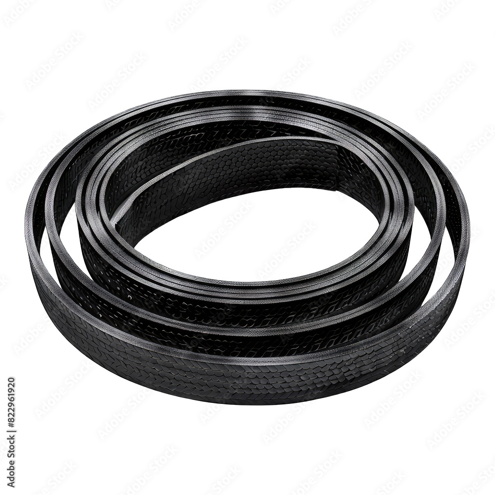 Serpentine belt isolated on white background Serpentine belt isolated on white background