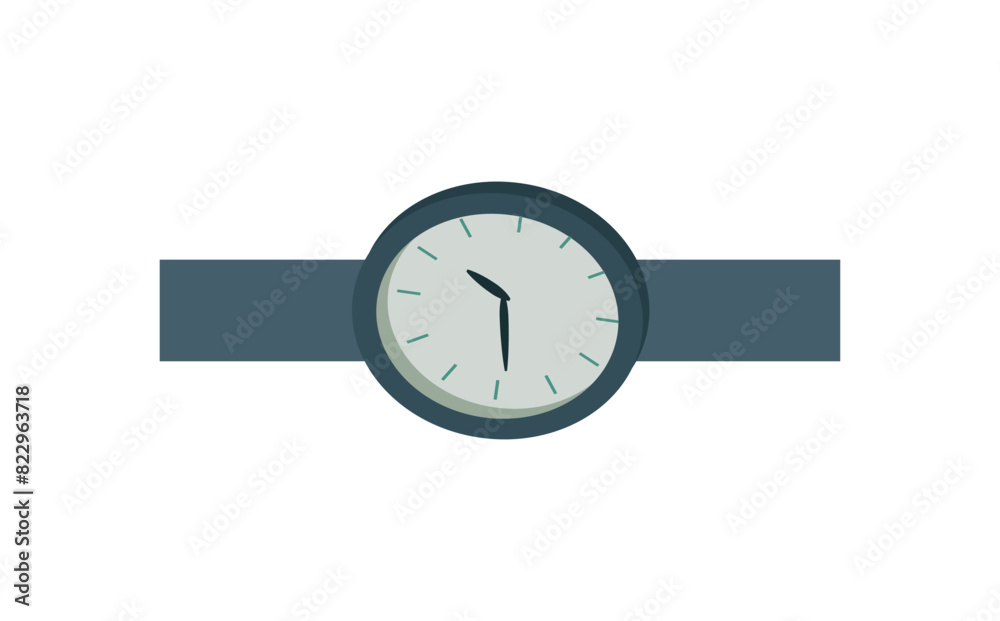 Clock icon in trendy flat style isolated on background. Clock icon in trendy flat style isolated on background.