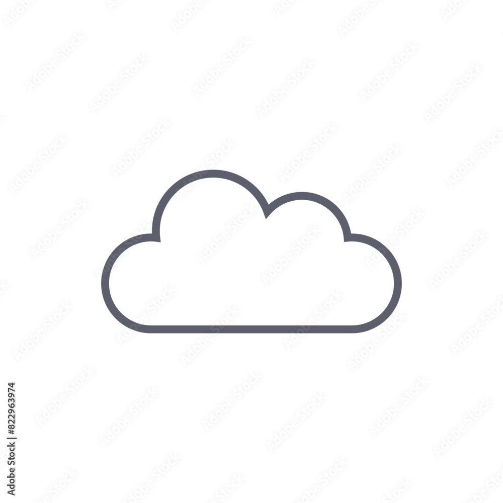 cloud icon in trendy flat design cloud icon in trendy flat design