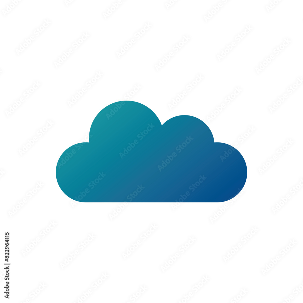 cloud icon in trendy flat design cloud icon in trendy flat design