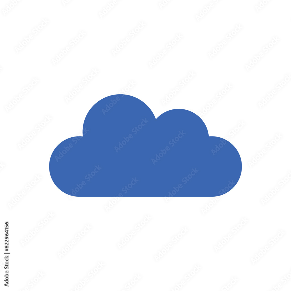 cloud icon in flat style with background. cloud icon in flat style with background.