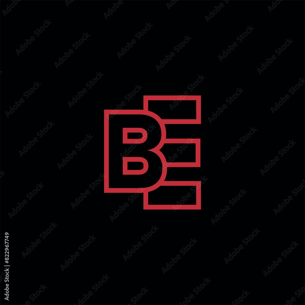 eb letter vector logo abstract