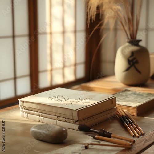 A beautiful photo of a traditional Japanese study photo