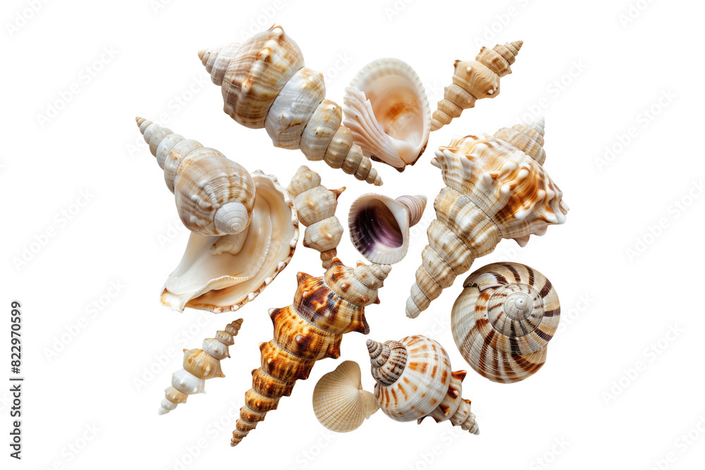 Obraz premium Seashell isolated on a white background