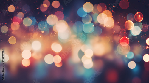 The background was a defocused, colourful blend of glowing light and blurred bokeh, creating an abstract display of bright, Christmas colours.light,bokeh, blurred,abstract, bright,background,
