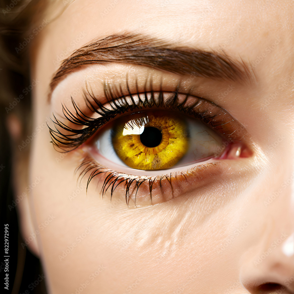 Fototapeta premium close up of a female eye