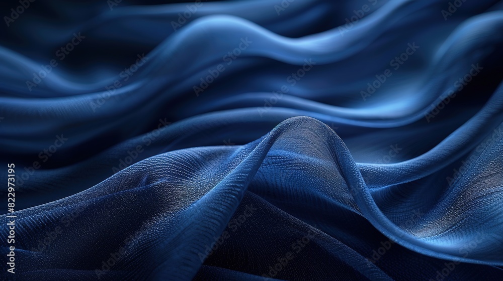 Fototapeta premium Deep navy blue with a smooth gradient