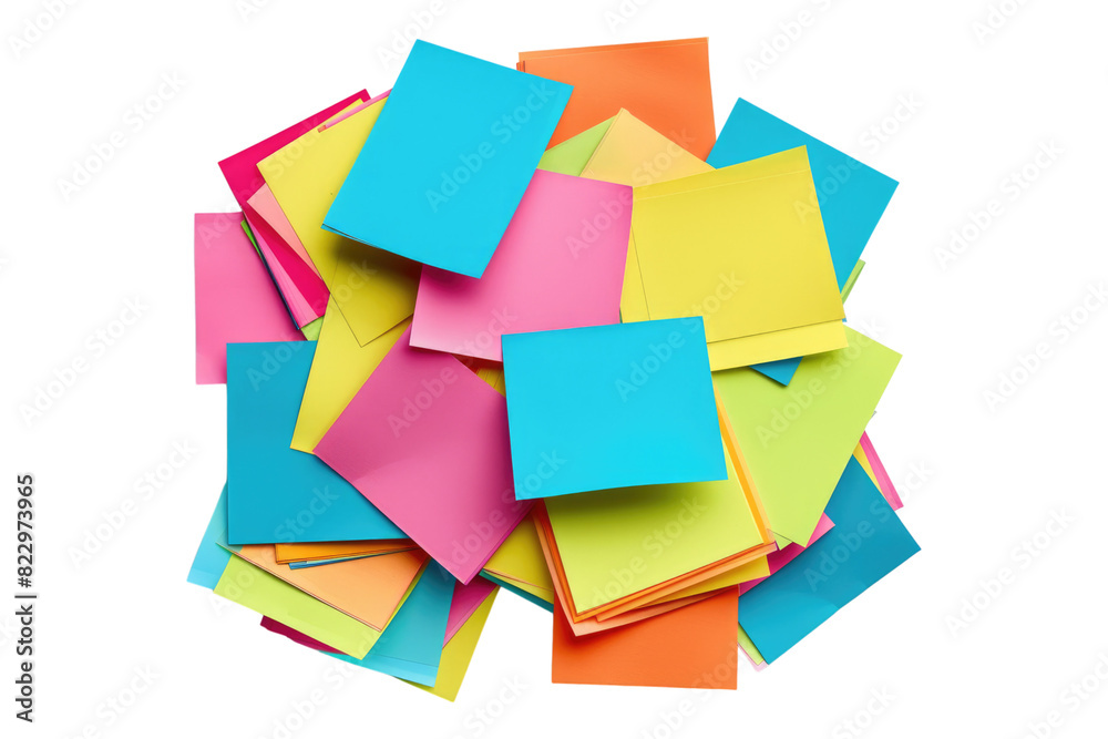 Sticky notes isolated on a white background Sticky notes isolated on a white background