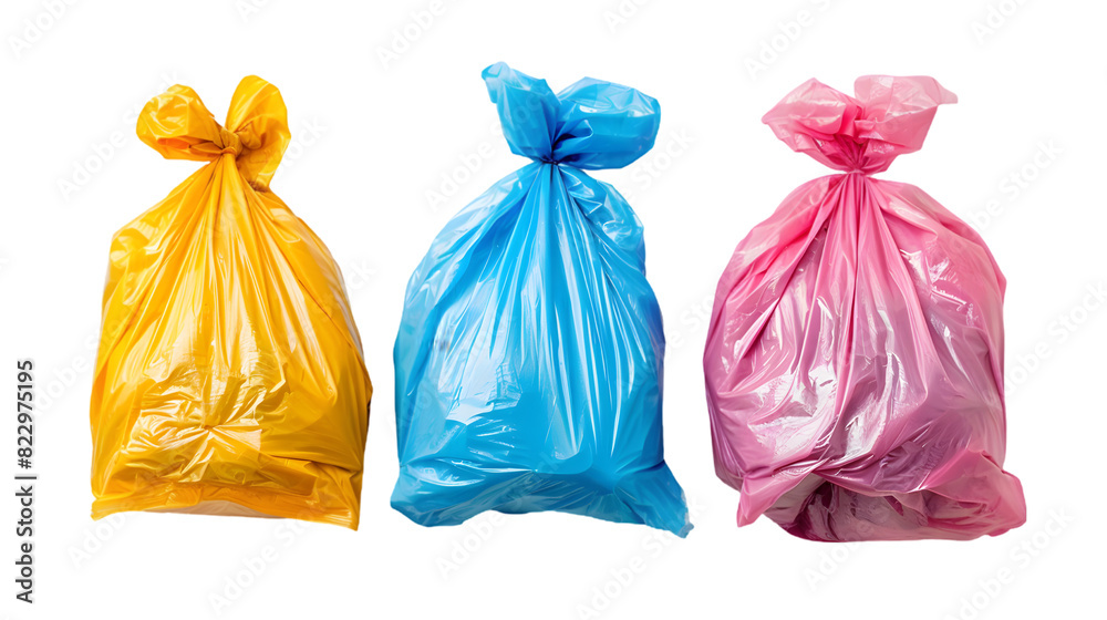 garbage bags isolated on a transparent background garbage bags isolated on a transparent background