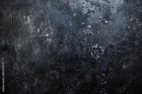 Dark Gray Grunge Texture Background with Copy Space