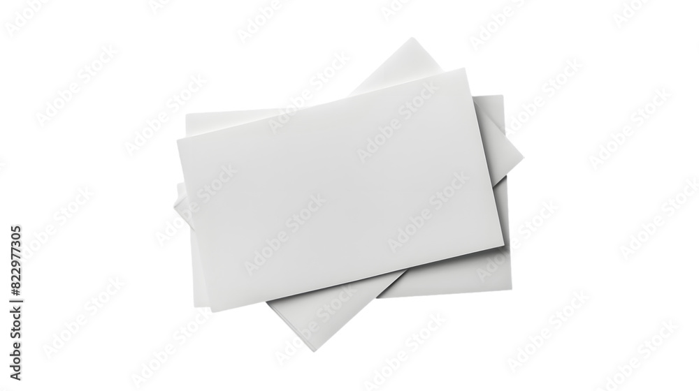 White note paper isolated on a transparent background White note paper isolated on a transparent background