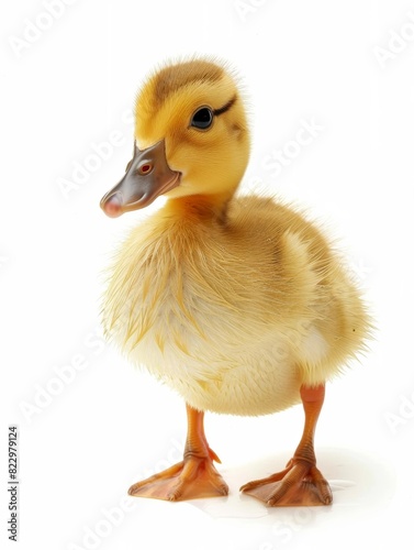 Duckling  Baby duck  isolated on white background.