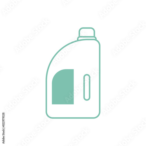 Flat detergent icon symbol vector Illustration.
