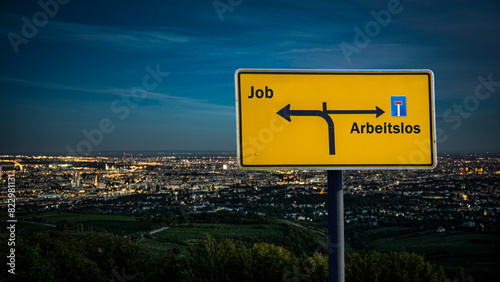 Signposts the direct way to Job versus Unemployed